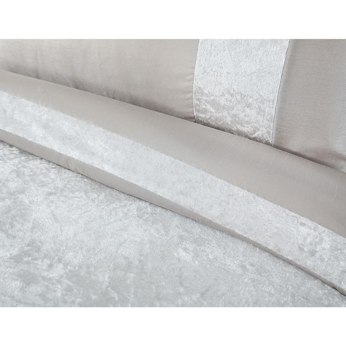 Velvet Panel Pillow Case and Duvet Set - Mink / Double – image 4