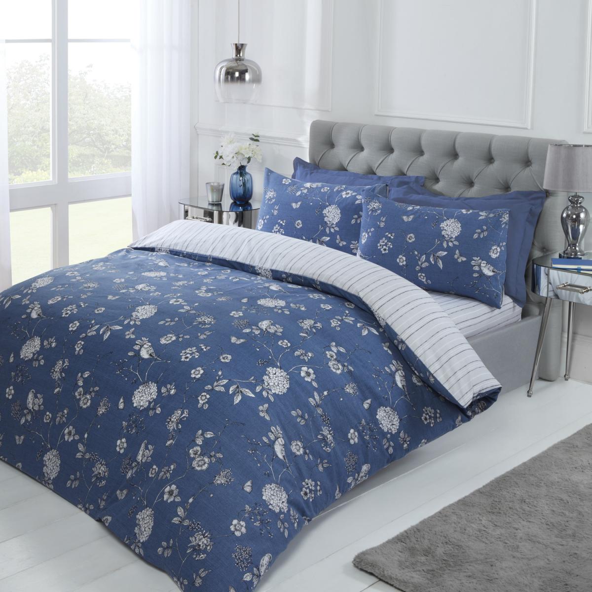 Country Toile Duvet Set - Navy / Double – image 2