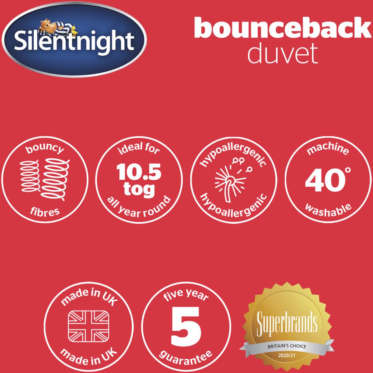 Silentnight 10.5 Tog Bounceback Duvet - Double – image 10