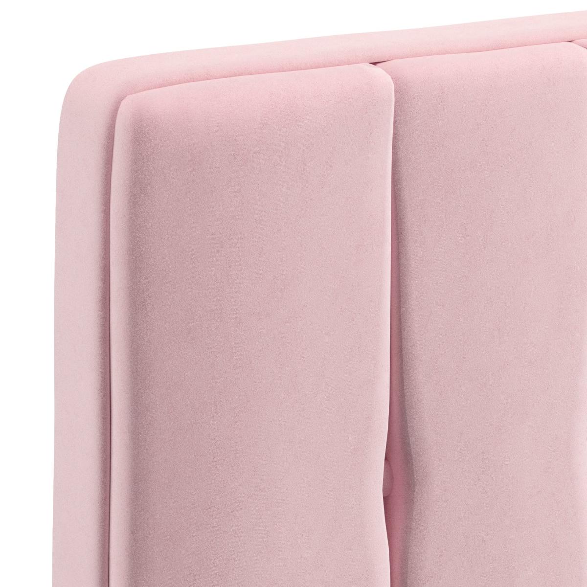 Velvet Double Tansden Headboard Blush – image 4