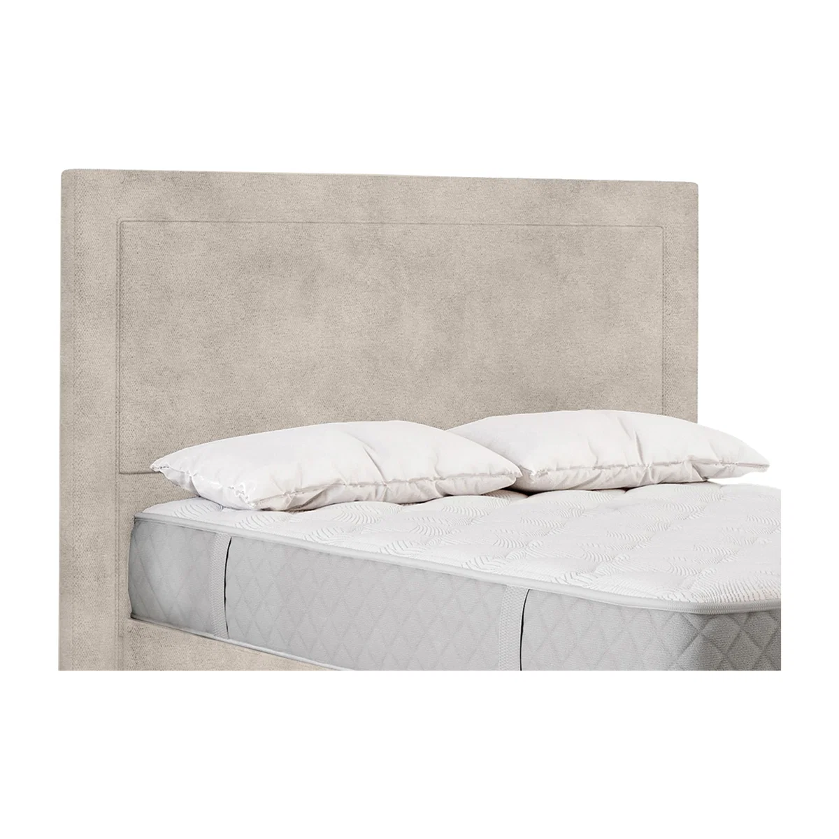Sealy - Beetham Floor Standing Headboard - Double - Velvet Dove – image 1