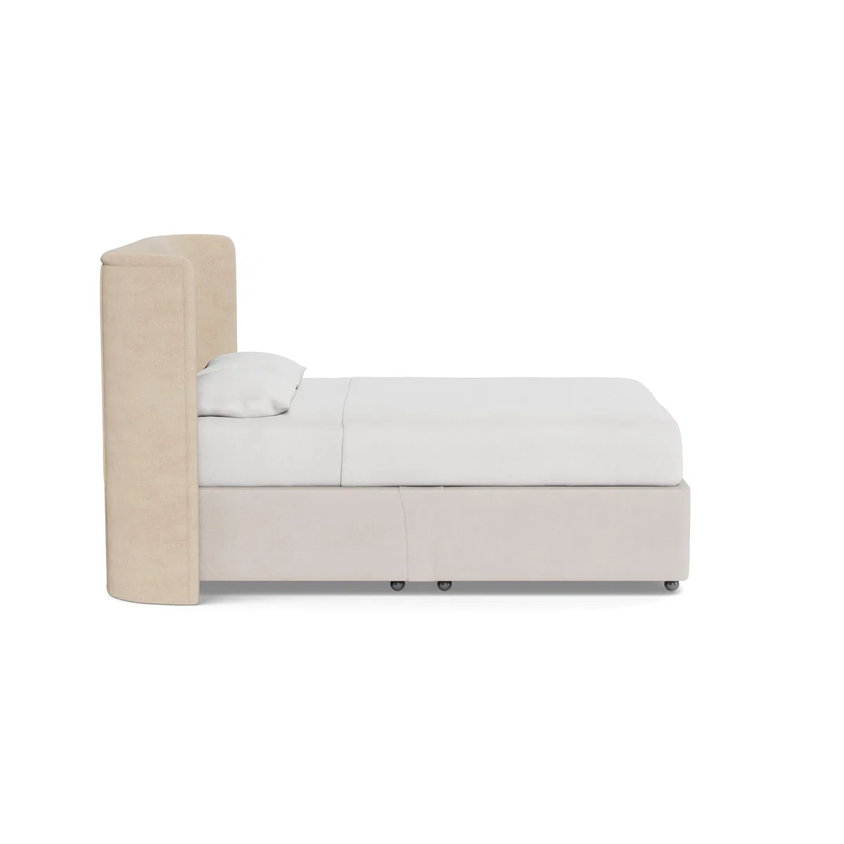 Heal's Monroe Headboard Double Brushed Cotton Oat - Heal's UK Furniture – image 3