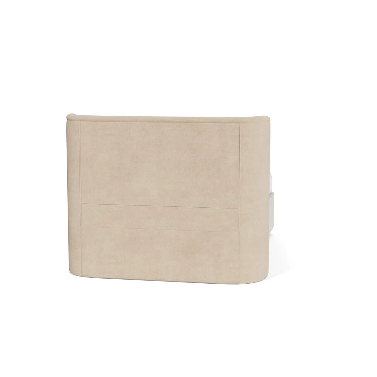 Heal's Monroe Headboard Double Brushed Cotton Oat - Heal's UK Furniture – image 5