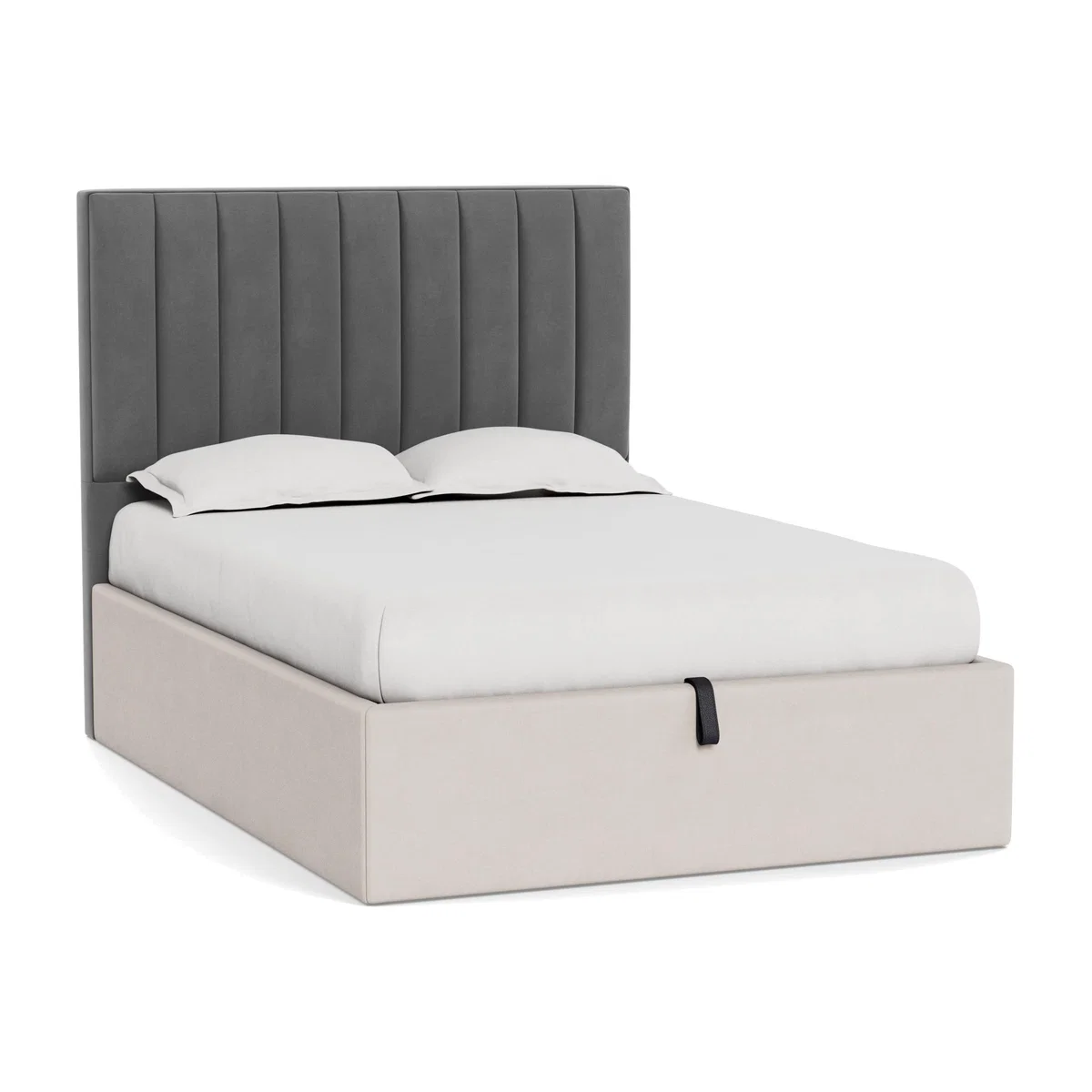 Heal's Retta Headboard Double Smart Velvet Mercury - Heal's UK Furniture – image 1