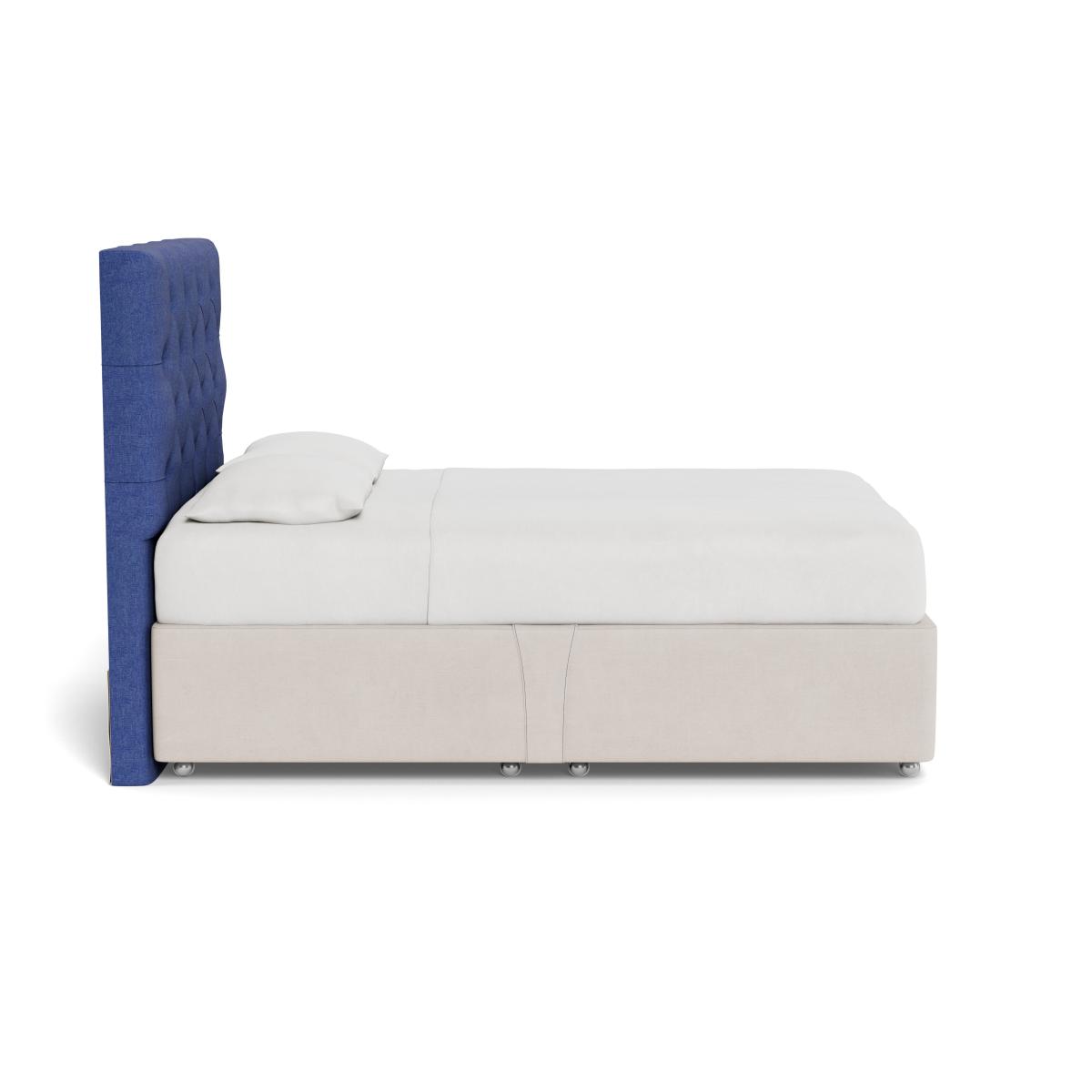 Heal's Balmoral Headboard (Lift Storage) Double Brushed Cotton Cobalt - Heal's UK Furniture – image 3