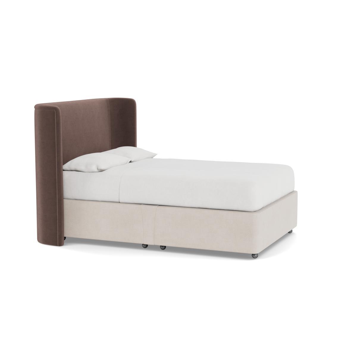 Heal's Monroe Headboard Double Velvet Mink - Heal's UK Furniture – image 2