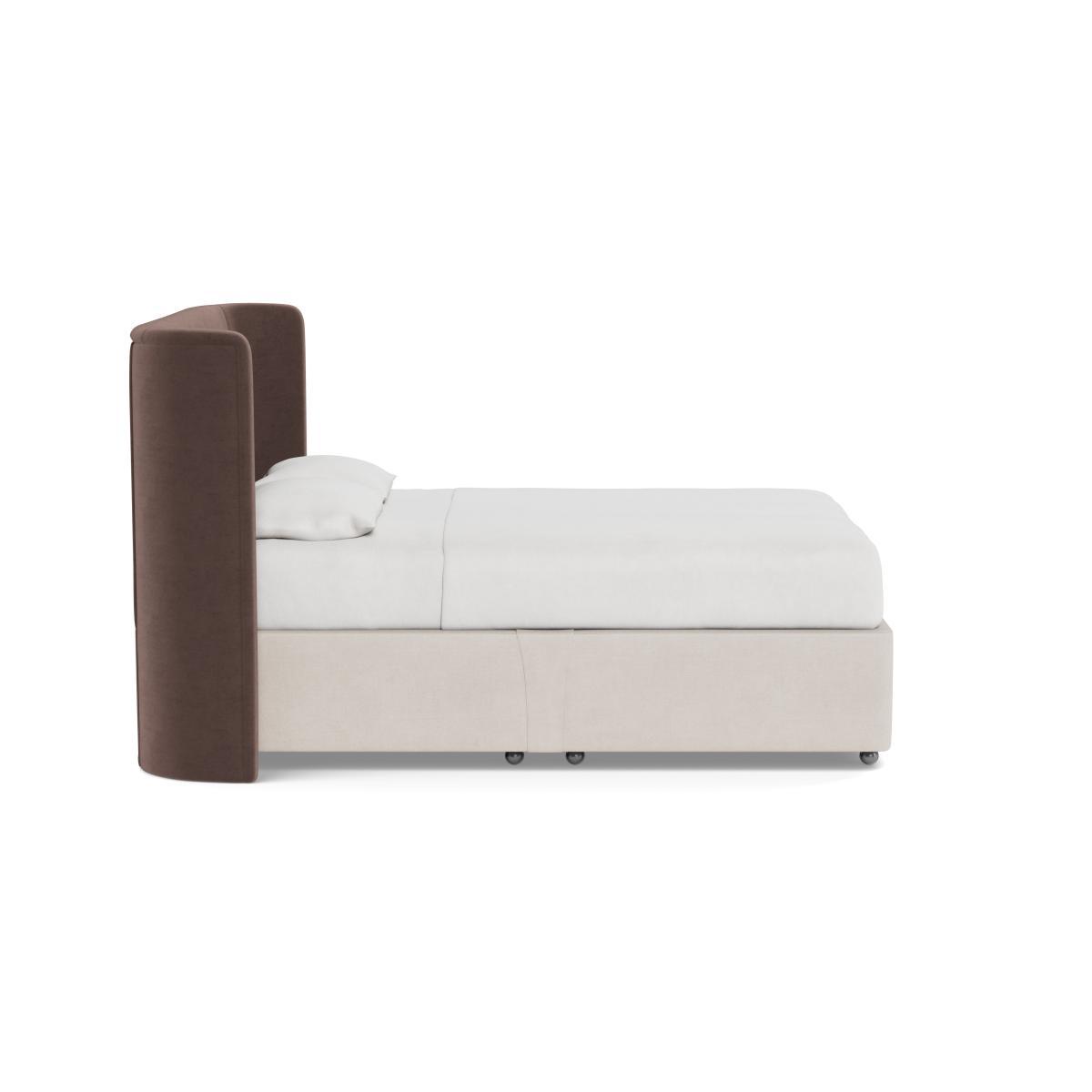 Heal's Monroe Headboard Double Velvet Mink - Heal's UK Furniture – image 3