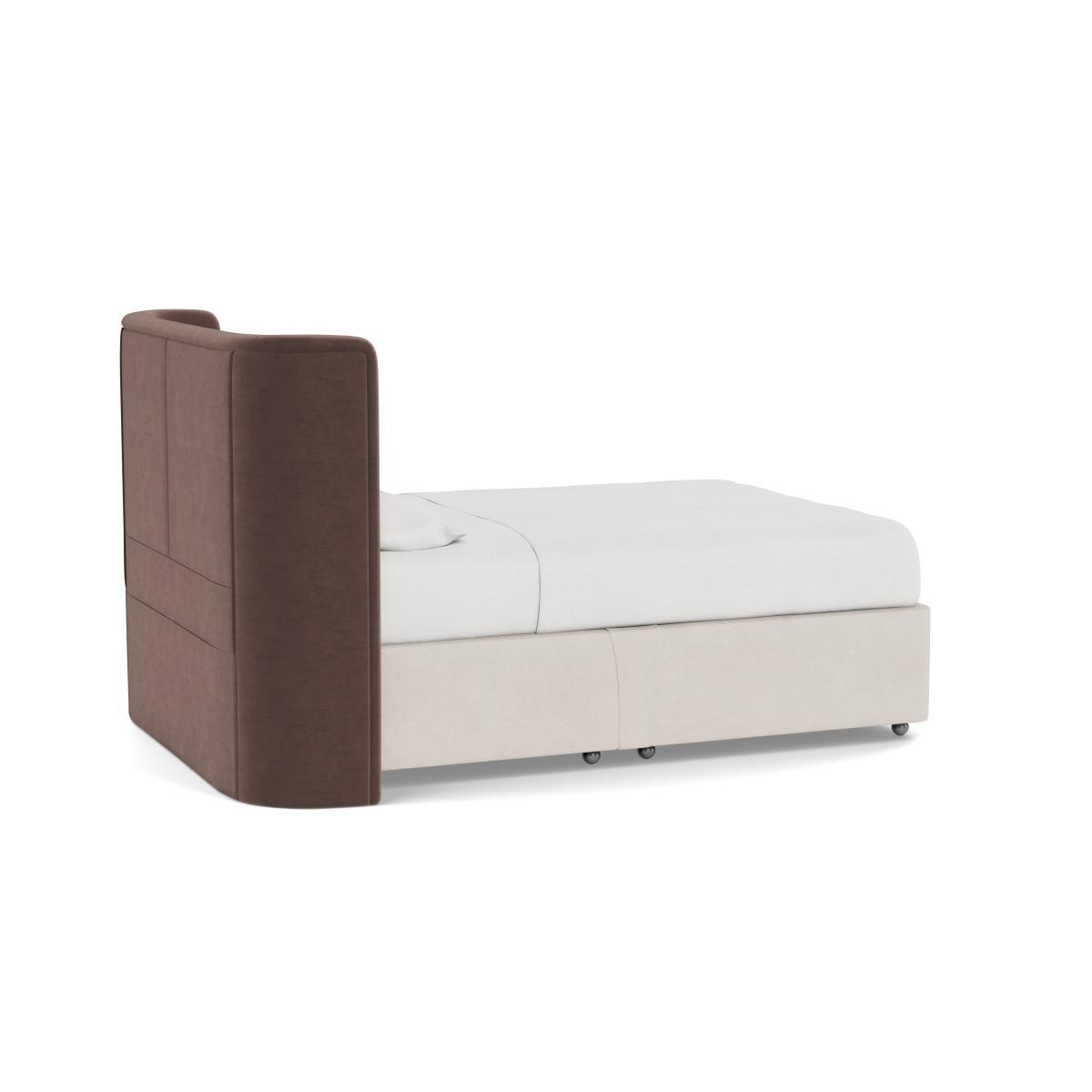 Heal's Monroe Headboard Double Velvet Mink - Heal's UK Furniture – image 4