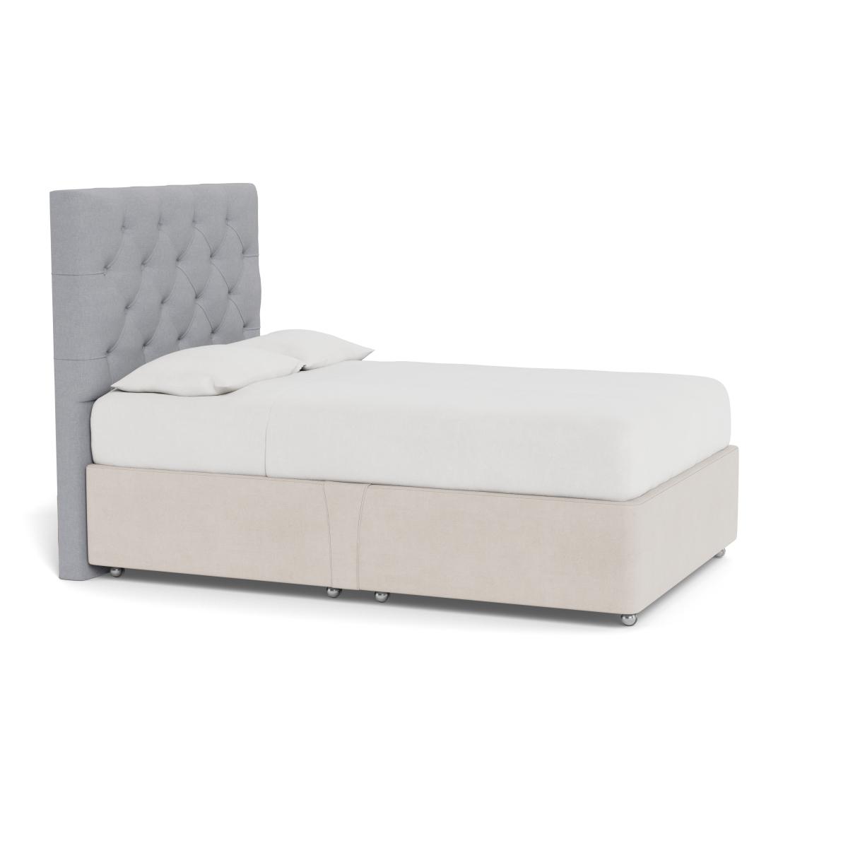 Heal's Balmoral Headboard (Lift Storage) Double Brushed Cotton Pewter - Heal's UK Furniture – image 2