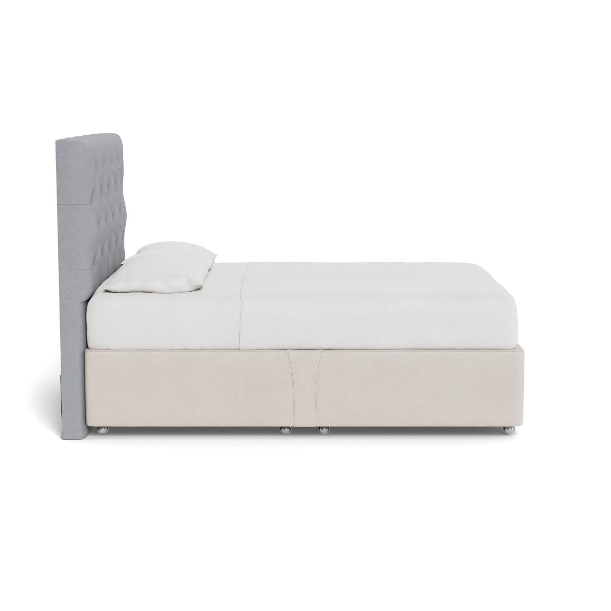 Heal's Balmoral Headboard (Lift Storage) Double Brushed Cotton Pewter - Heal's UK Furniture – image 3