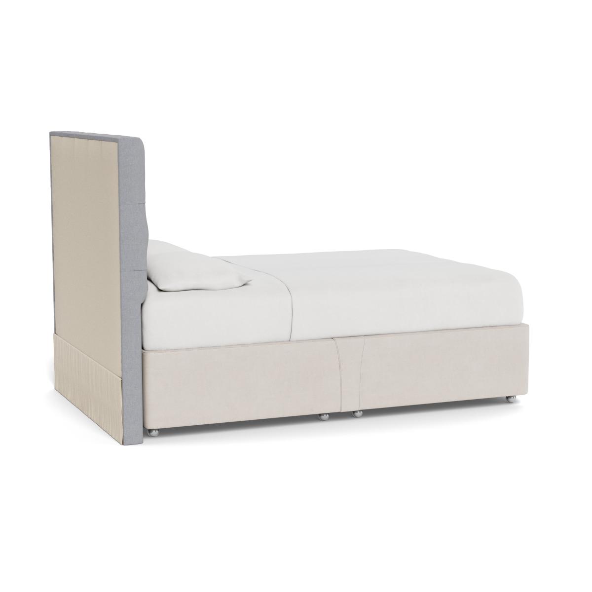 Heal's Balmoral Headboard (Lift Storage) Double Brushed Cotton Pewter - Heal's UK Furniture – image 4