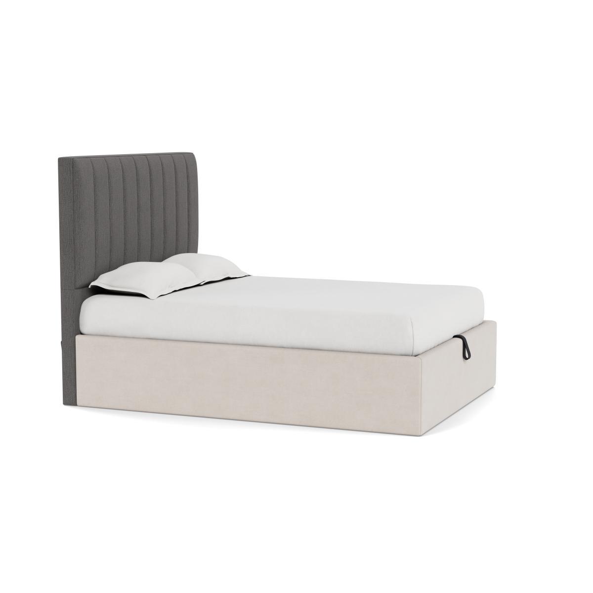 Heal's Retta Headboard Double Smart Linen Mix Grey - Heal's UK Furniture – image 2