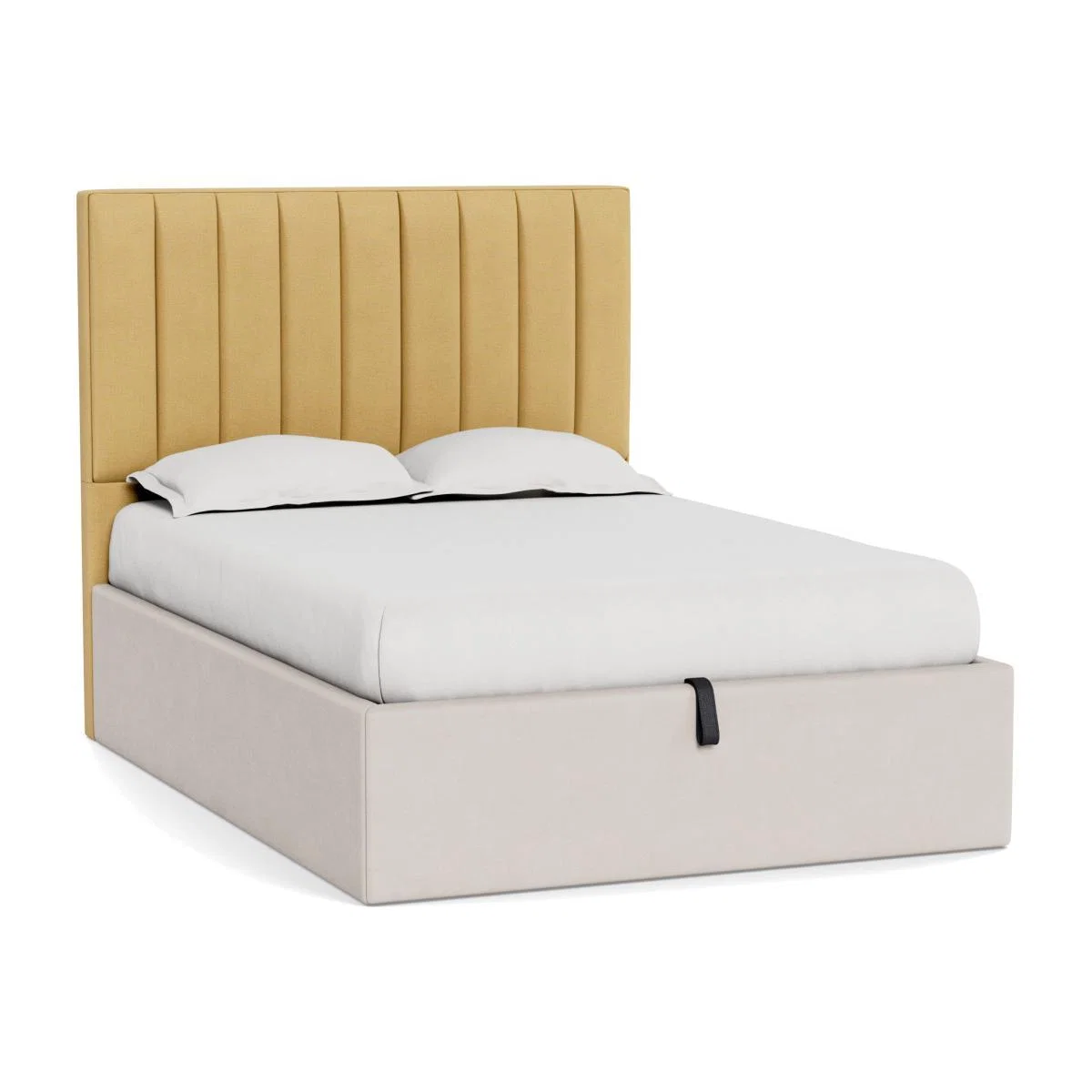 Heal's Retta Headboard (Lift Storage) Double Tejo Recycled Ochre - Heal's UK Furniture – image 1