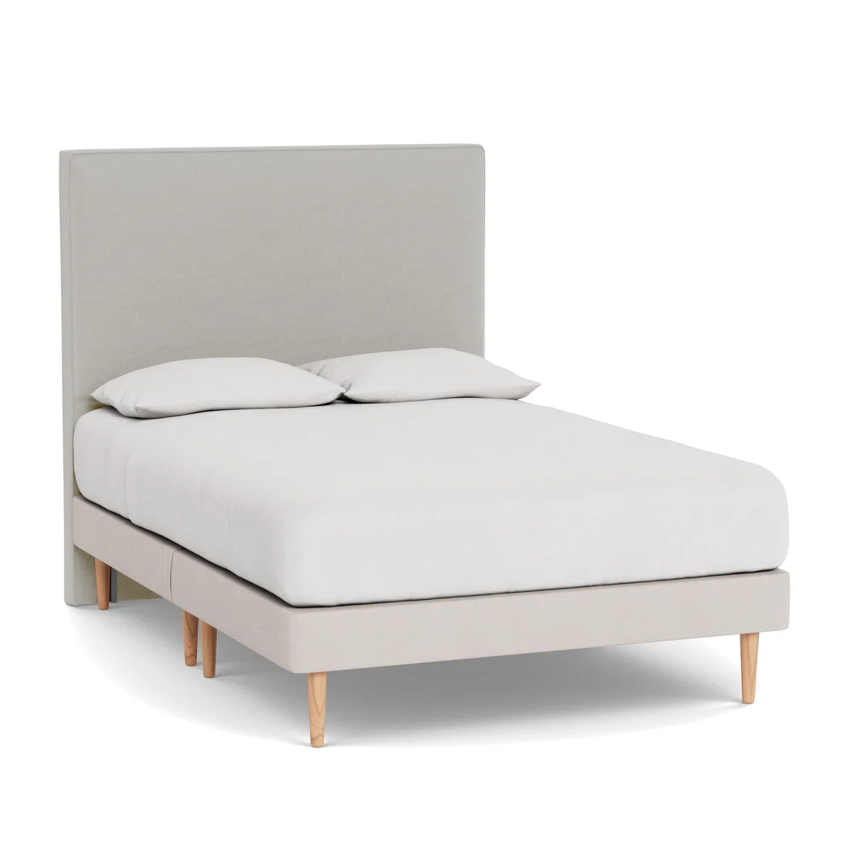 Heal's Newman Headboard (Lift Storage) Double Capelo LinenCotton Sea Salt - Heal's UK Furniture – image 1