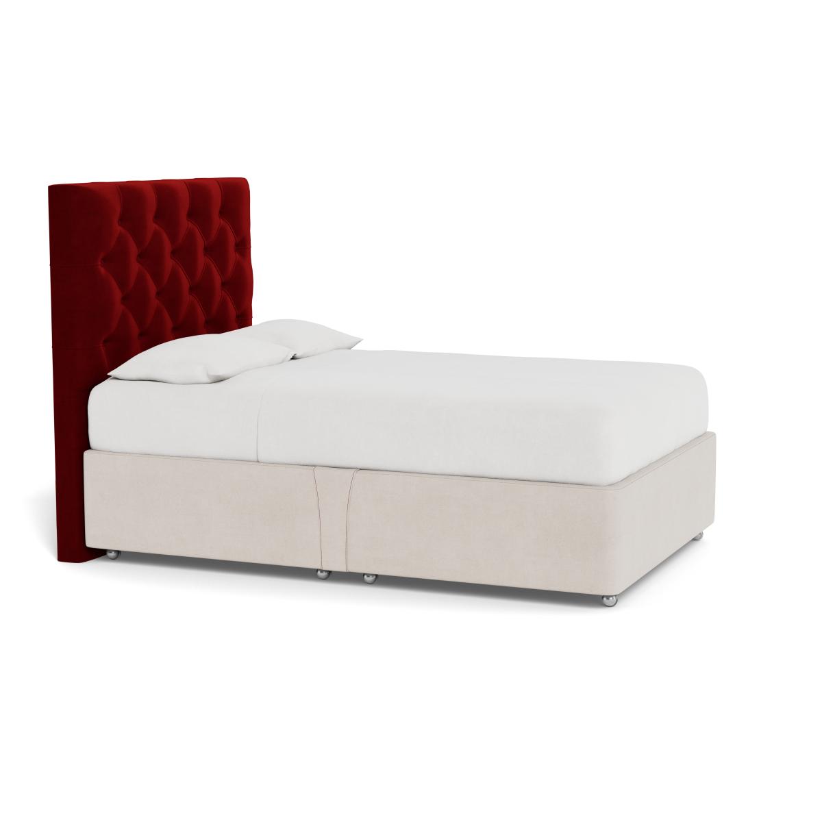 Heal's Balmoral Headboard (Lift Storage) Double Smart Luxe Velvet Mulberry - Heal's UK Furniture – image 2