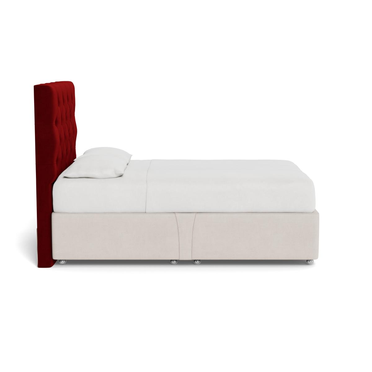 Heal's Balmoral Headboard (Lift Storage) Double Smart Luxe Velvet Mulberry - Heal's UK Furniture – image 3