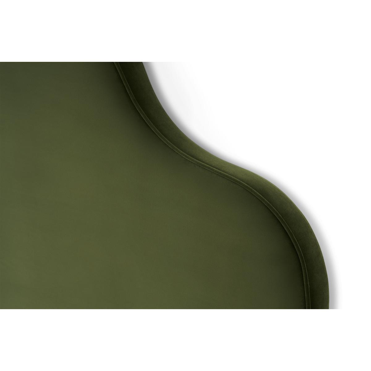 Letty Double Headboard, Fir Green Velvet – image 5