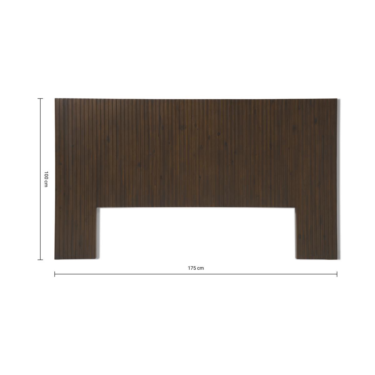 Anwick Double Headboard, Dark Stain Acacia – image 7