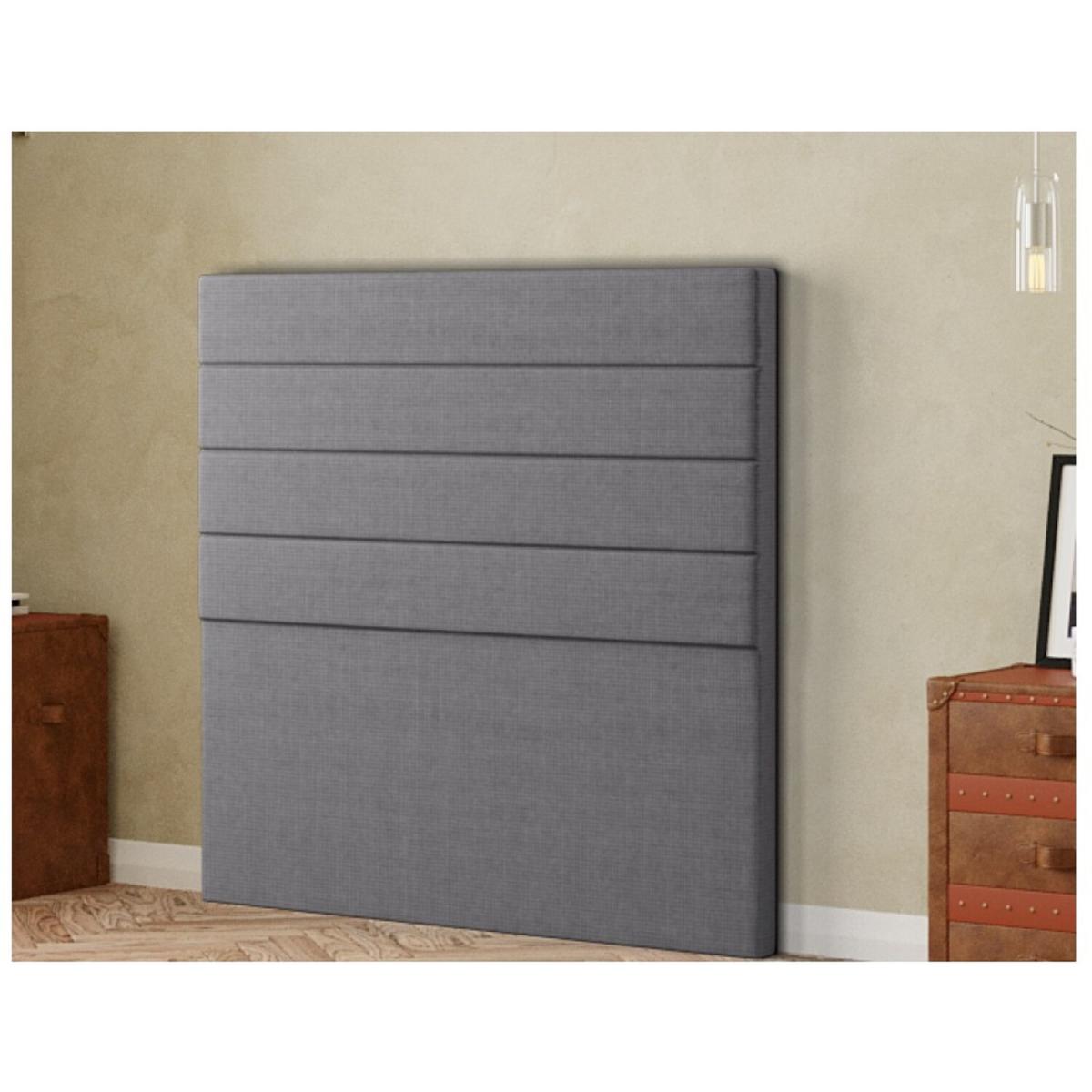 George Headboard Floor Standing Linen - Grey / Double – image 2