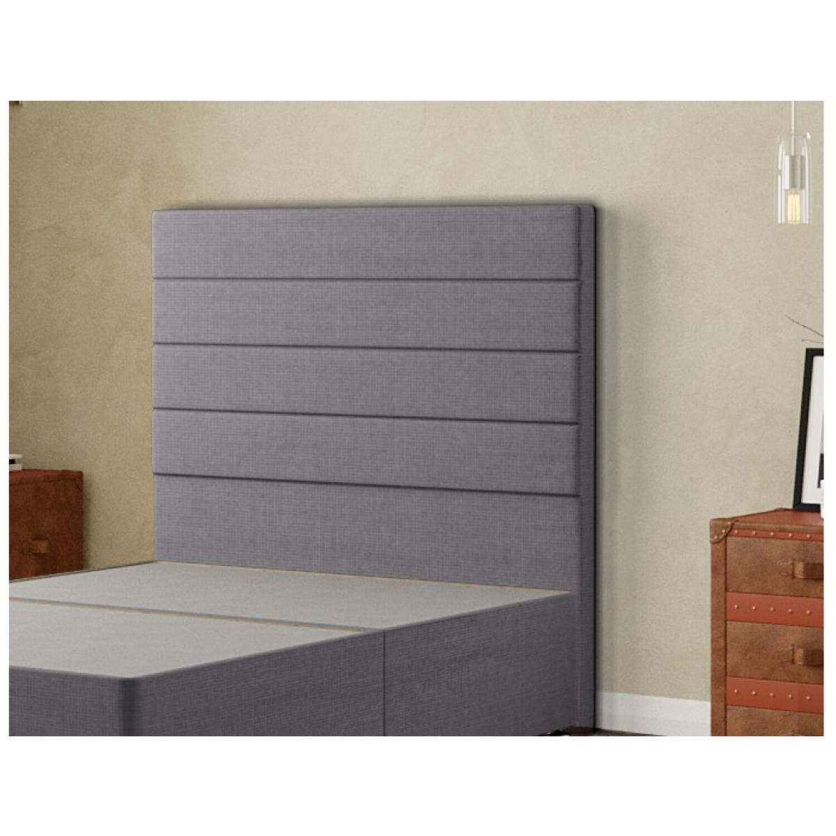 George Headboard Floor Standing Linen - Grey / Double – image 3