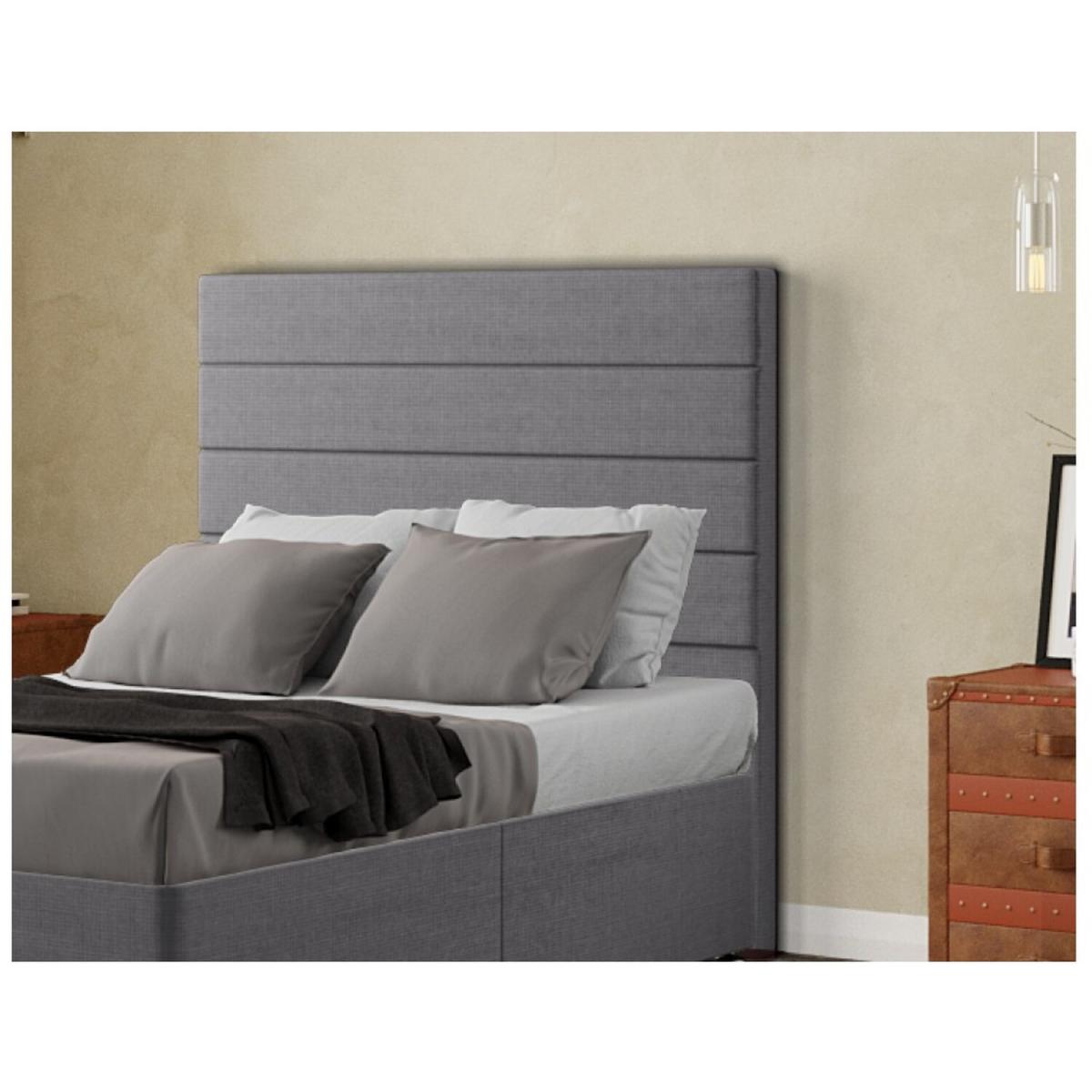George Headboard Floor Standing Linen - Grey / Double – image 4
