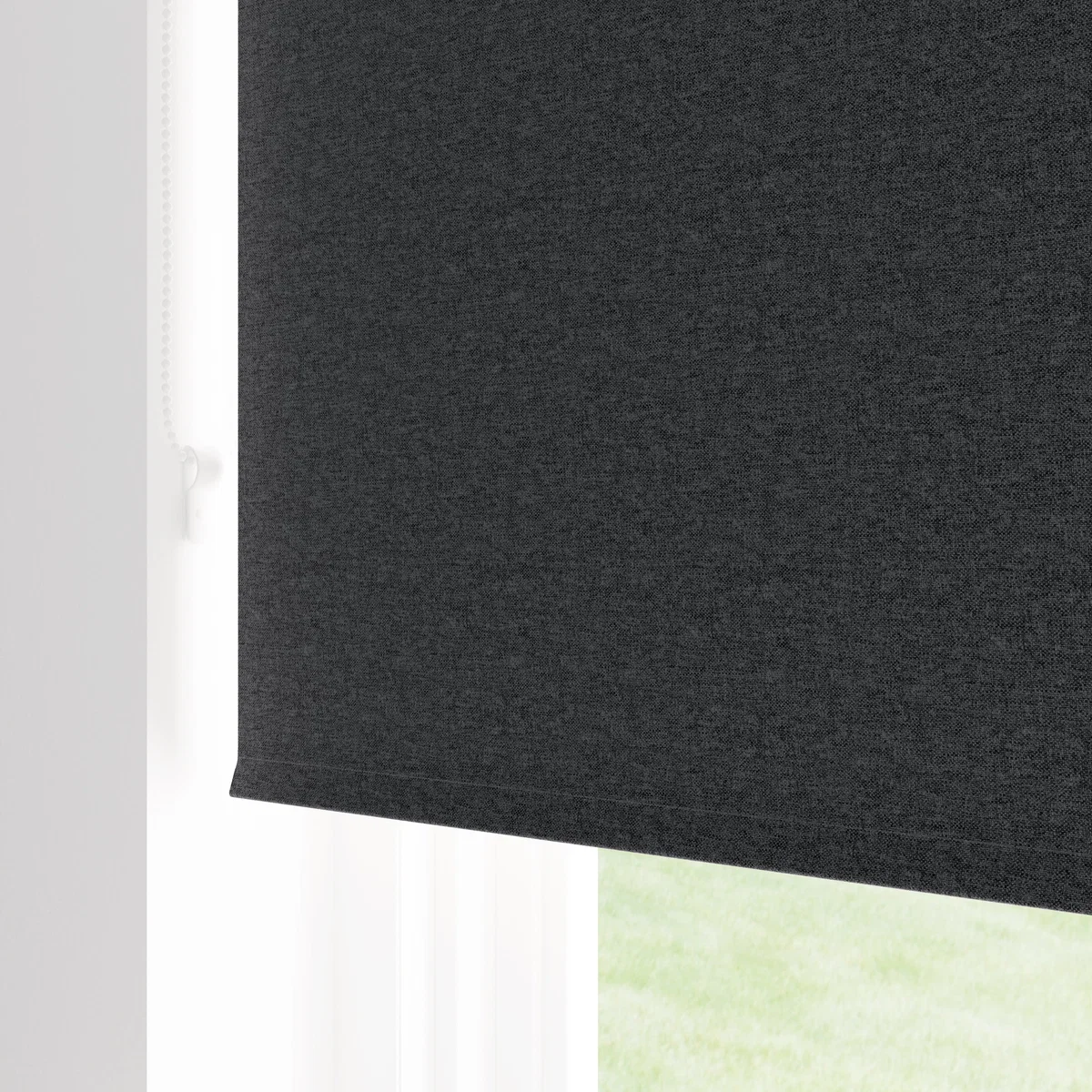 Luna Black Blackout Roller Blind Black – image 5