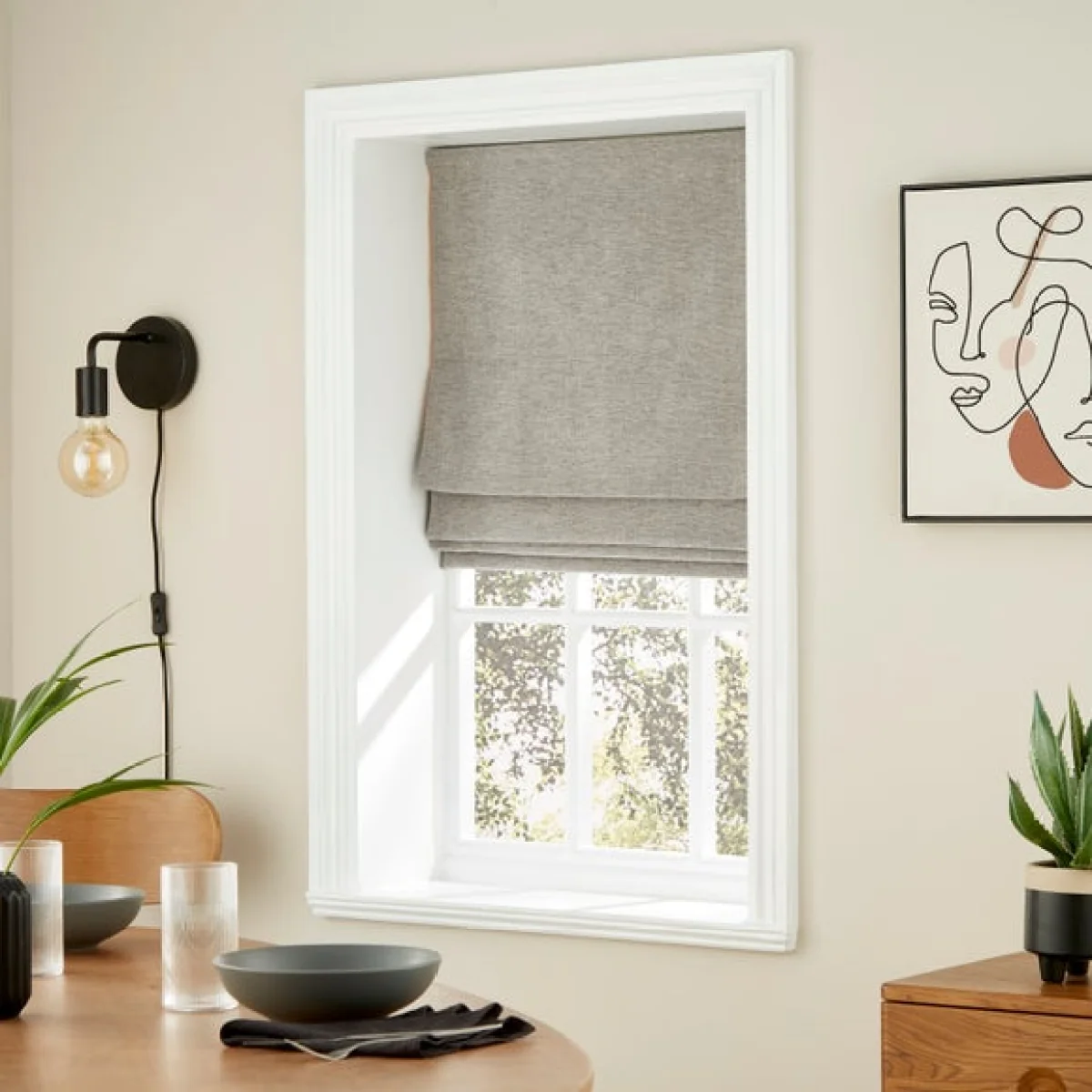 Wynter Grey Roman Blind Grey – image 1