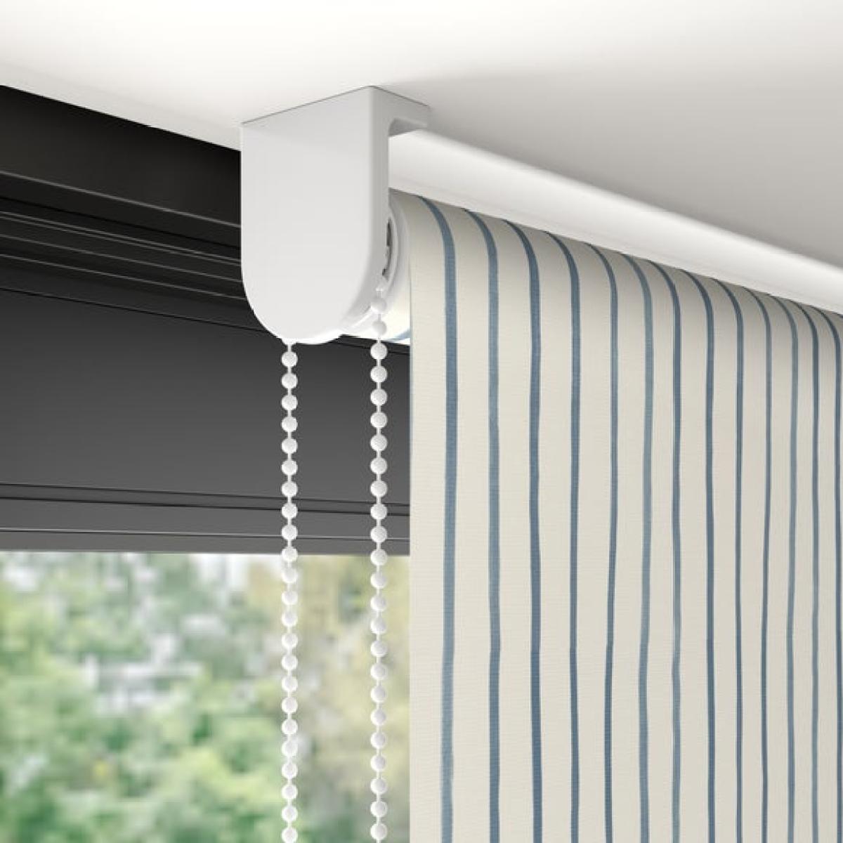 Whitsand Stripe Fire Retardant Blackout Made to Measure Roller Blind – image 4