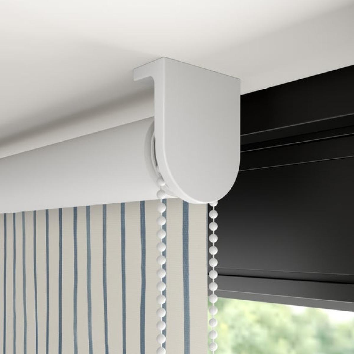 Whitsand Stripe Fire Retardant Blackout Made to Measure Roller Blind – image 5