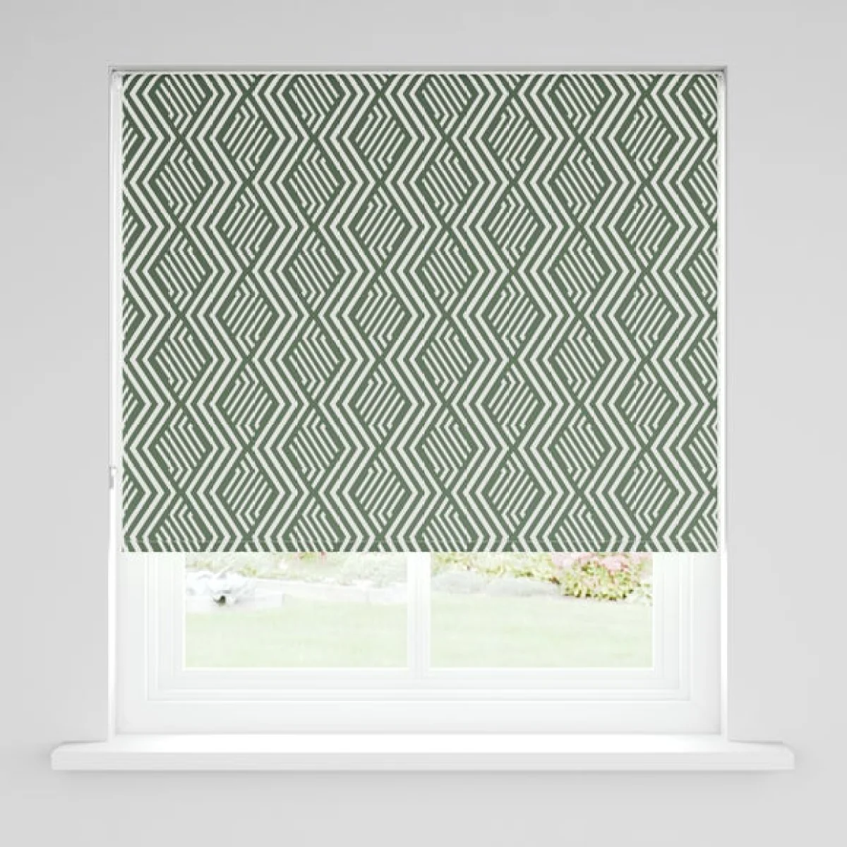 Geo Print Blackout Moisture Resistant Roller Blind – image 2