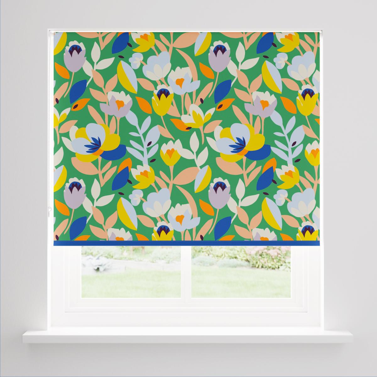 Elements Fieldsley Floral Green Blackout Roller Blind Green – image 3