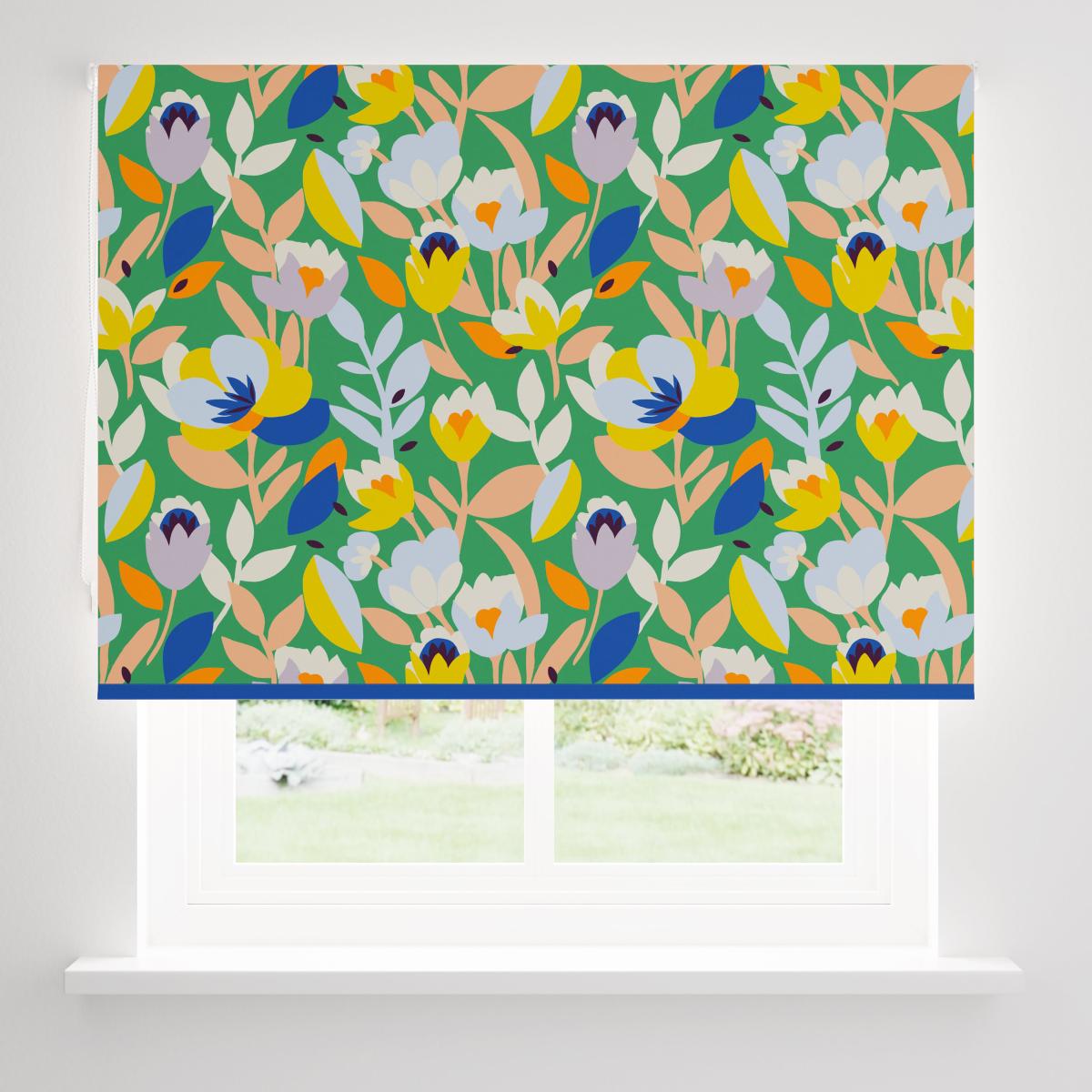 Elements Fieldsley Floral Green Blackout Roller Blind Green – image 4