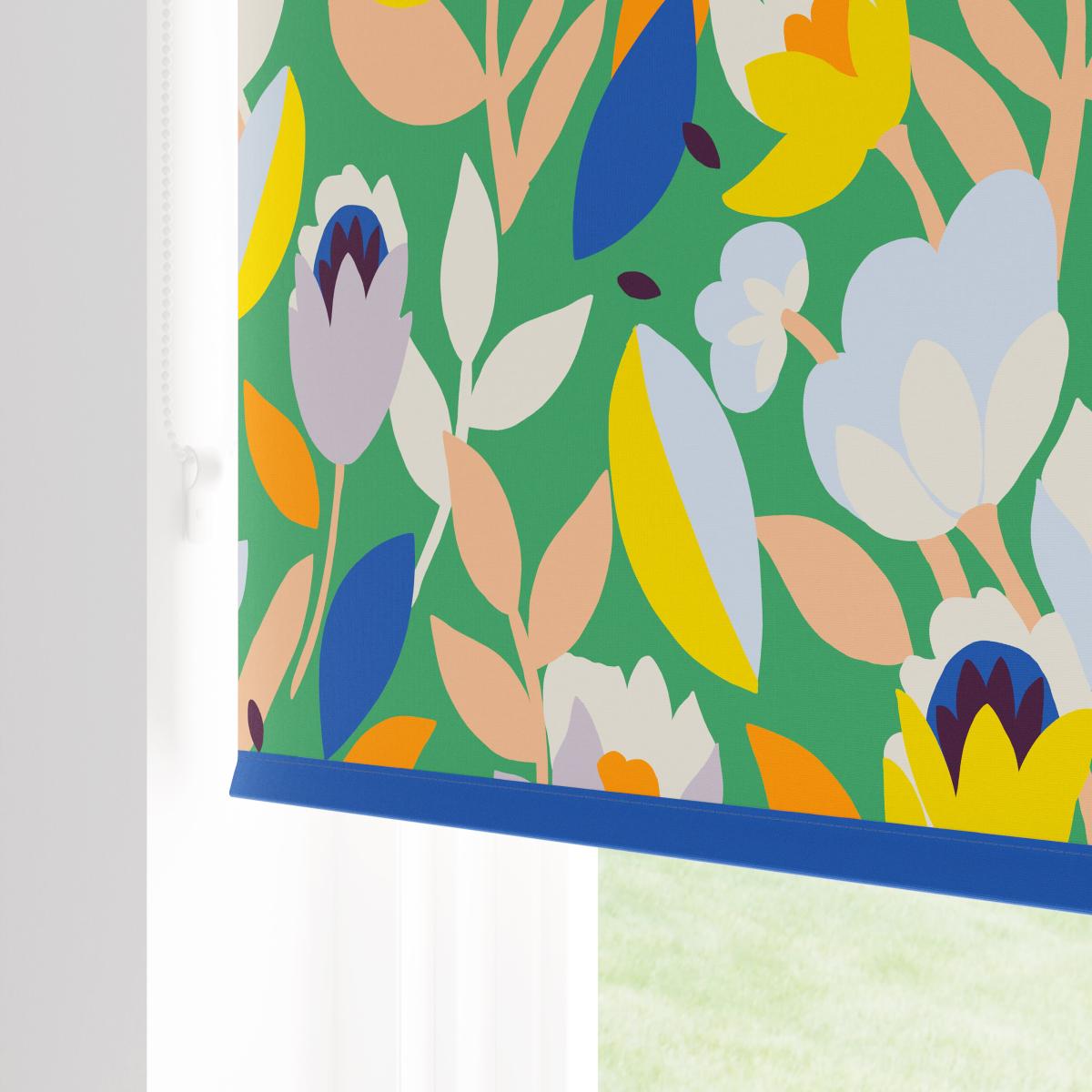 Elements Fieldsley Floral Green Blackout Roller Blind Green – image 5