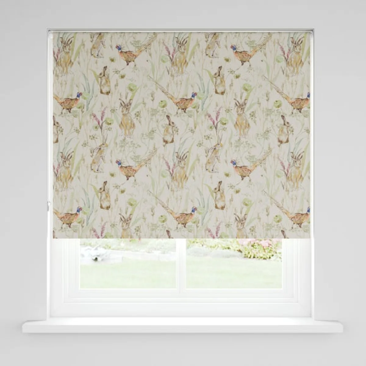 Hare and Pheasant Blackout Roller Blind – image 2