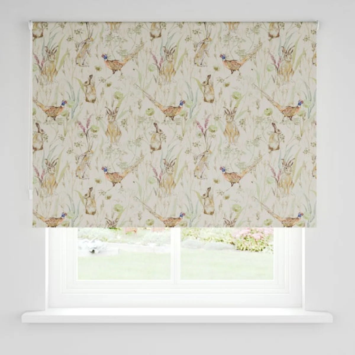 Hare and Pheasant Blackout Roller Blind – image 3