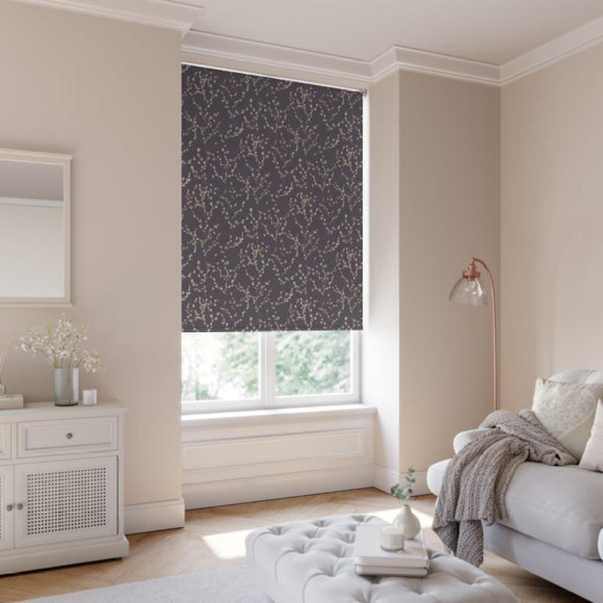Willow Stem Flame Retardant Blackout Made to Measure Roller Blind – image 3