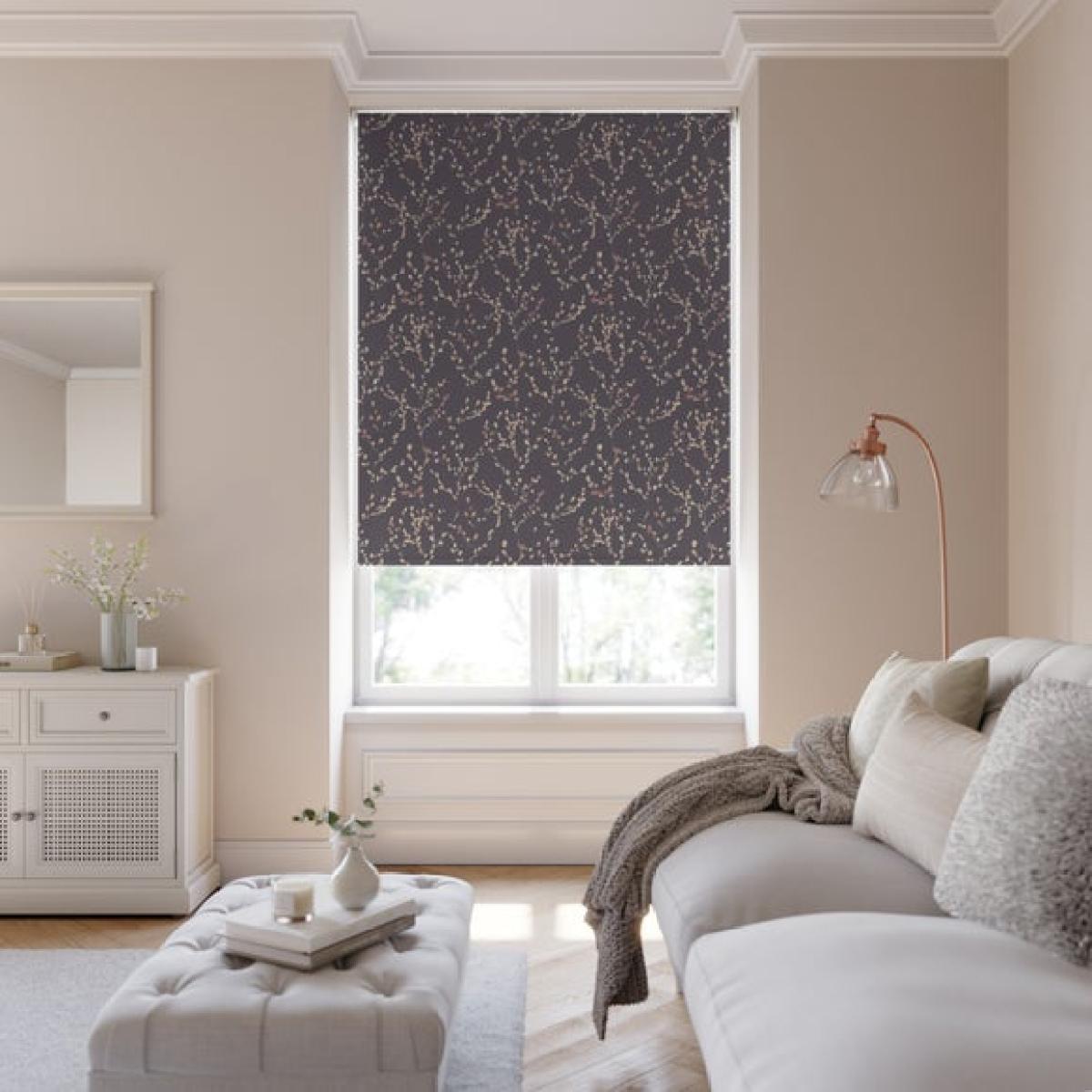 Willow Stem Flame Retardant Blackout Made to Measure Roller Blind – image 1