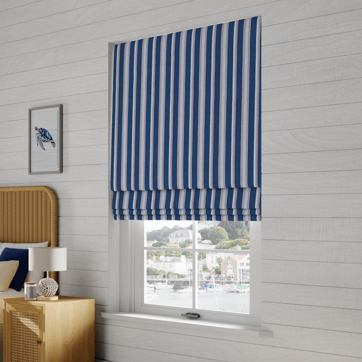 Nautical Stripe Made to Measure Roman Blind – image 1