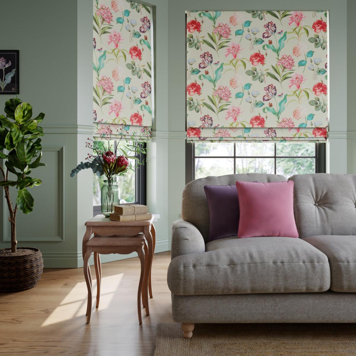 Botanical Garden Made to Measure Roman Blind – image 1