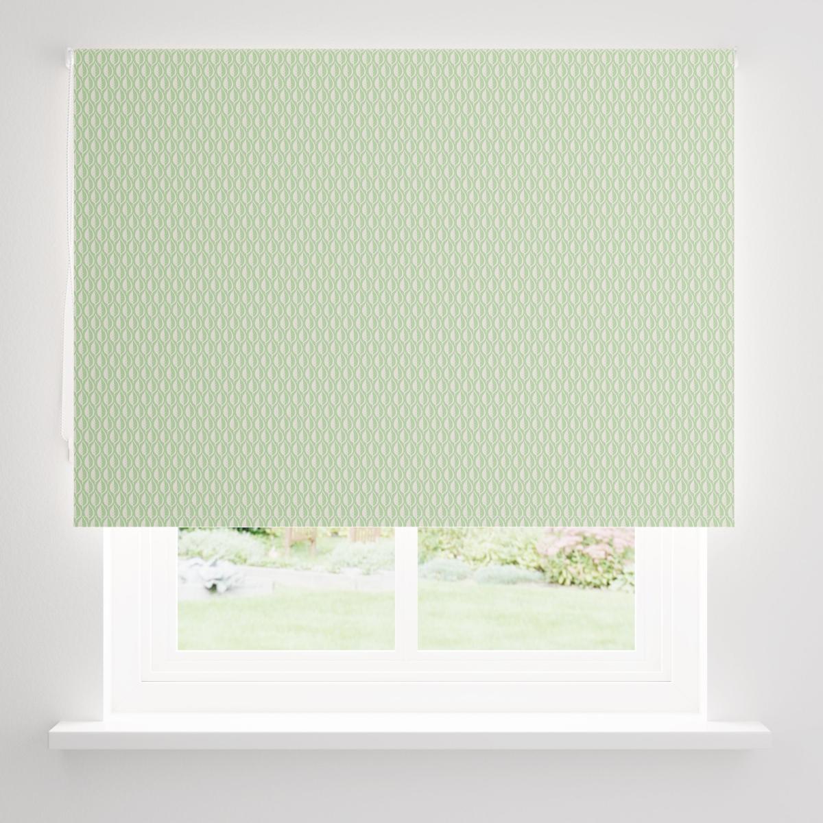 Mini Leaf Blackout Roller Blind Green – image 3