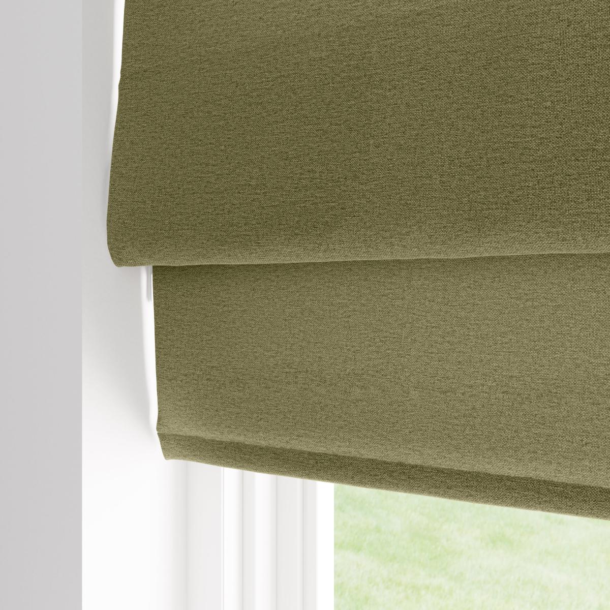 Luna Olive Fleece Thermal Roman Blind Olive – image 2