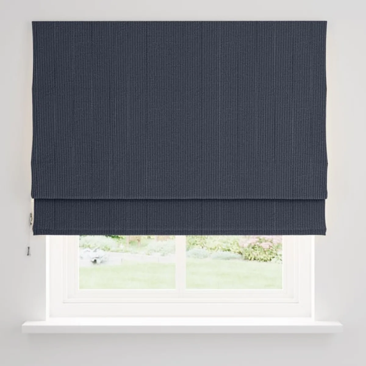 Corded Textured Navy Roman Blind Navy (Blue) – image 4