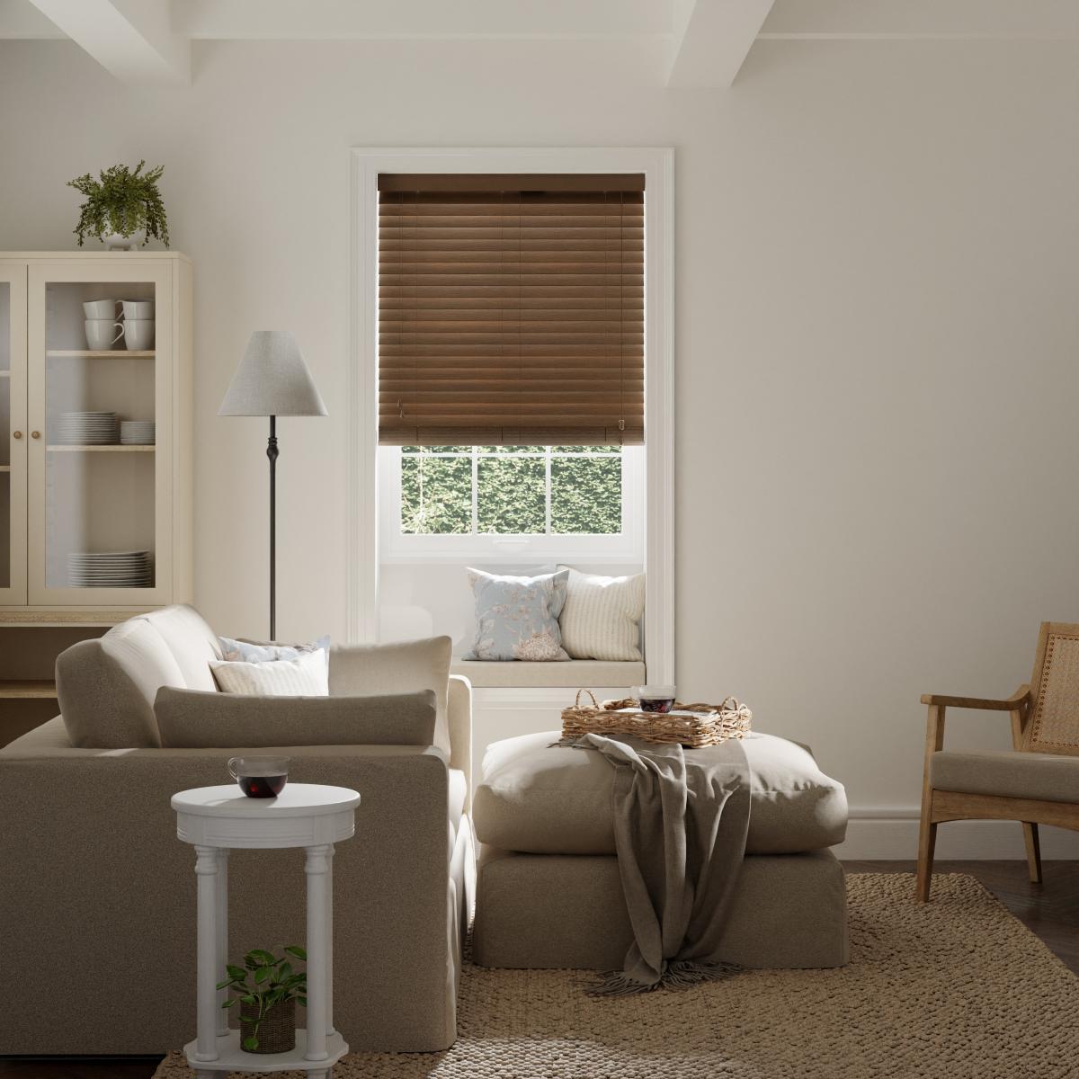 Dark Oak Bamboo 50mm Slats Venetian Blind Dark Oak – image 2