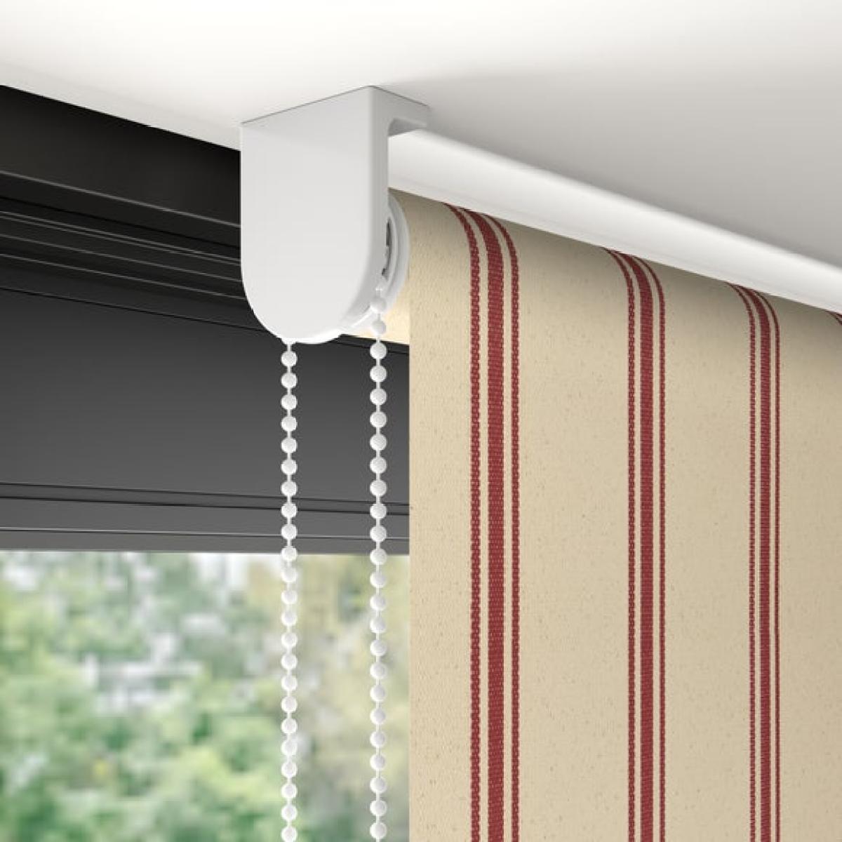 Folkstone Stripe Fire Retardant Blackout Made to Measure Roller Blind – image 4
