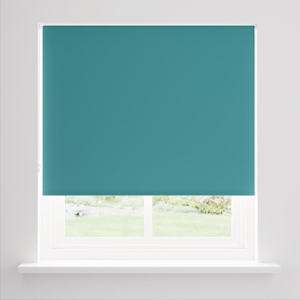 Teal Blackout Roller Blind Teal (Blue) – image 1