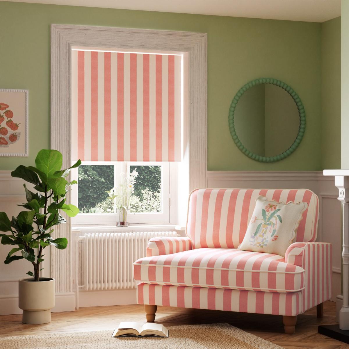 Beatrice Stripe Natural Blackout Roller Blind Beatrice Natural – image 2