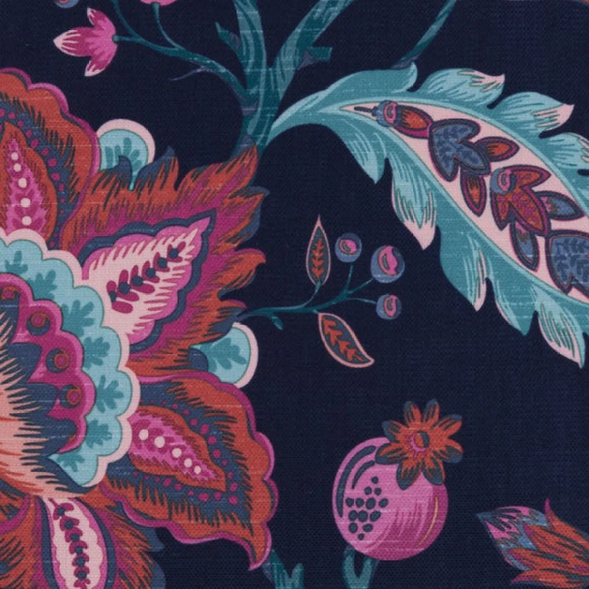 Jacobean Fuchsia Blackout Roman Blind Fuchsia – image 2