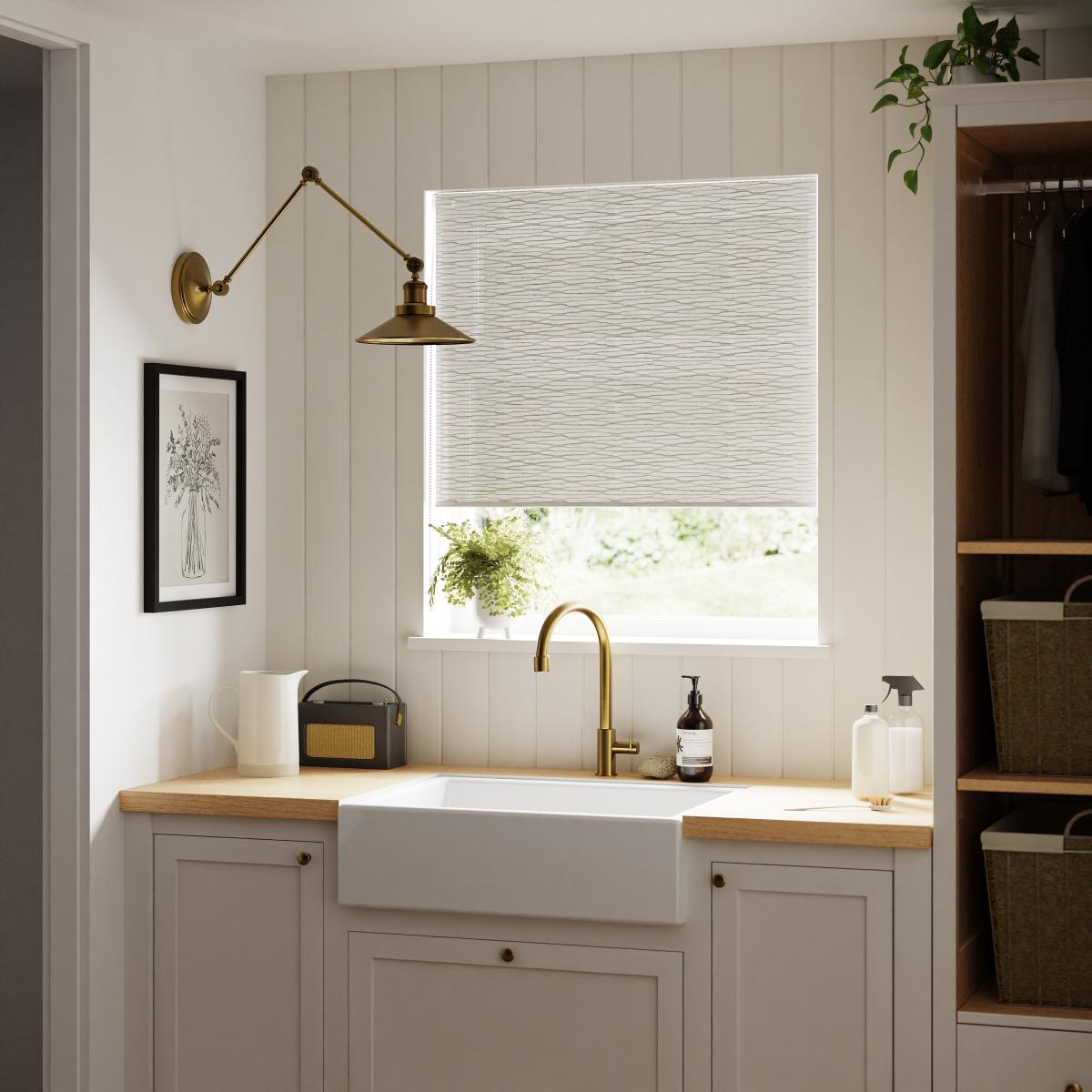 Semi Sheer Bruges Roller Blind Natural – image 2