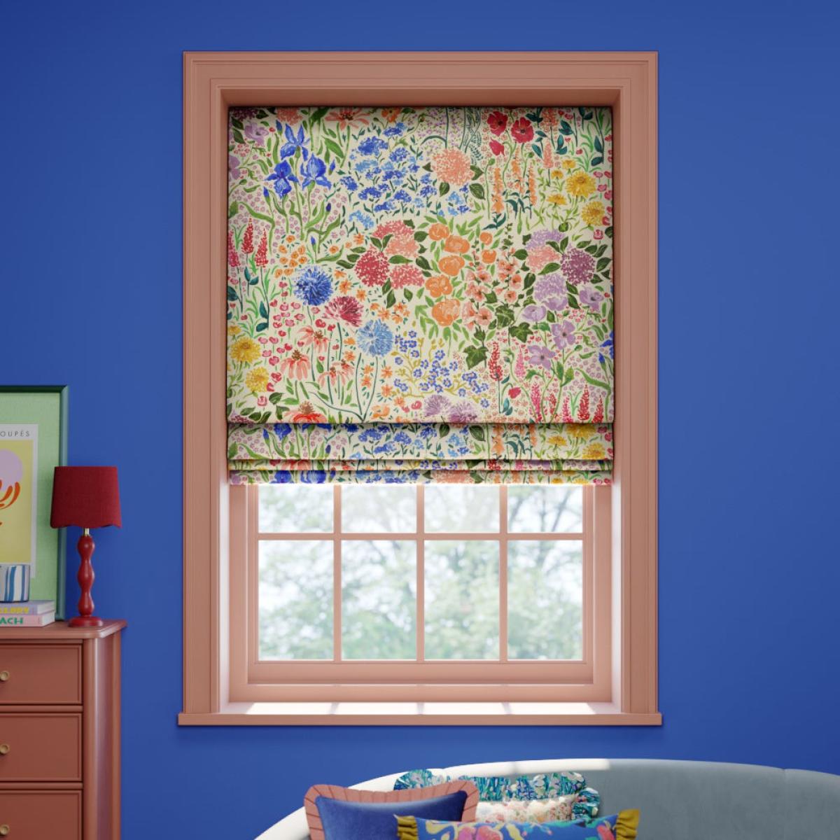 Sophie Robinson Sunshine Flowers Made to Measure Roman Blind – image 1