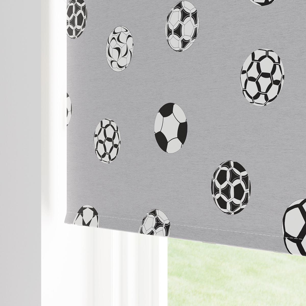 Football Twist Safe Blackout Roller Blind Grey – image 5